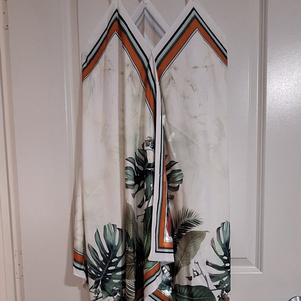 Temu Handkerchief Bottom Strappy Dress - Never Worn